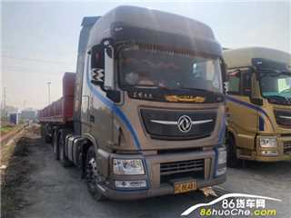 西宁二手东风商用车 天龙旗舰 牵引车带13米平板挂